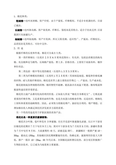 棉花种类