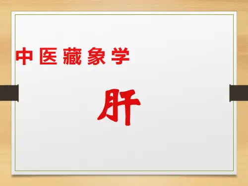 中医基础理论-藏象-肝