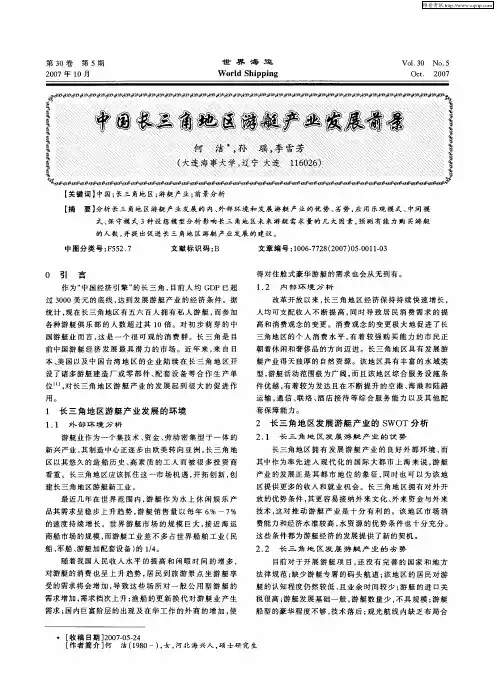中国长三角地区游艇产业发展前景