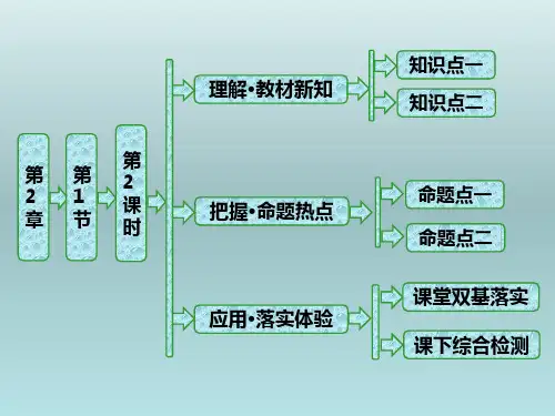 高一化学第2章  第1节  第2课时  一种重要的混合物—胶体