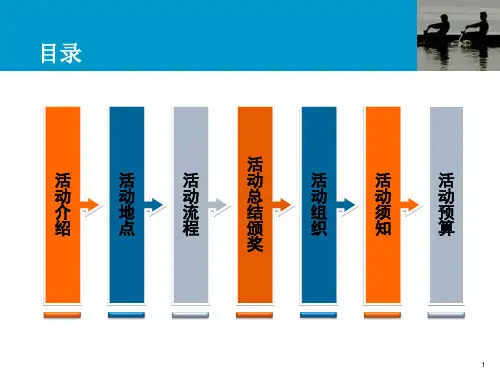 拓展训练方案课件
