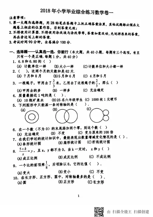 中大附2018小升初--白皮书