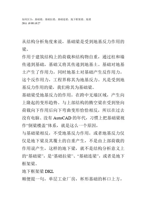 基础拉梁设计