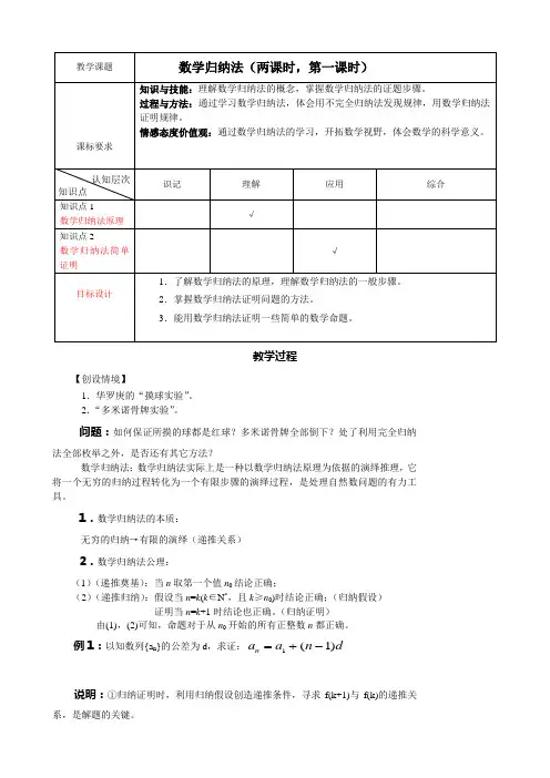 数学归纳法1