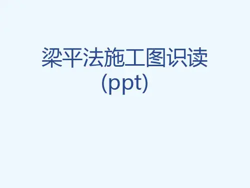 梁平法施工图识读(ppt)