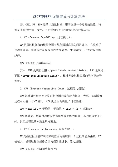 CPCPKPPPPK详细定义与计算方法