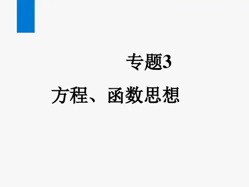 2024年中考数学总复习第一部分考点培优专题3方程、函数思想
