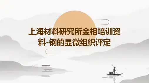 上海材料研究所金相培训资料-钢的显微组织评定