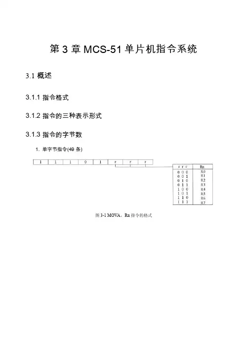 第3章MCS-51单片机指令系统