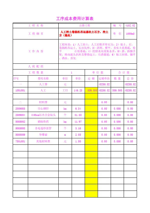4102.02 人工挖土卷扬机吊运基坑土石方,挖土方(湿处)