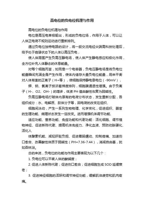 高电位的负电位机理与作用