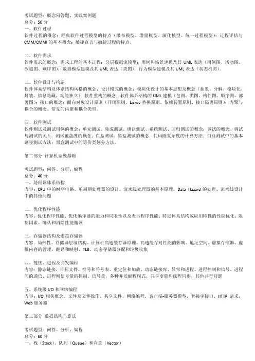 复旦大学mse2016大纲