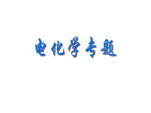 高三化学电化学复习.