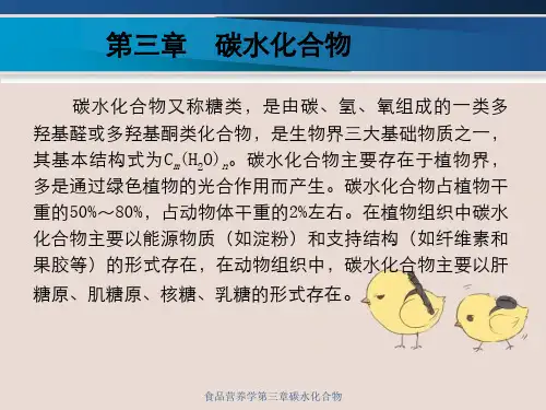 食品营养学第三章碳水化合物