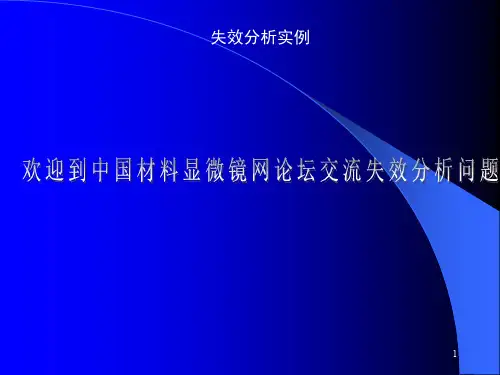 失效分析案例ppt课件