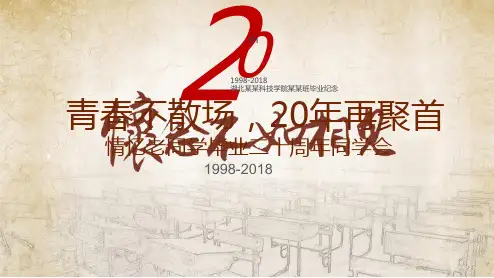 同学聚会毕业纪念相册青春记忆同学会毕业20周年PPT【精美模板】