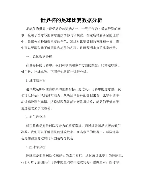 世界杯的足球比赛数据分析