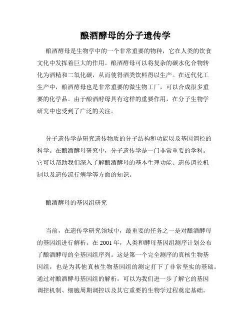 酿酒酵母的分子遗传学