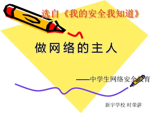 中学生网络安全教育课件PPT课件