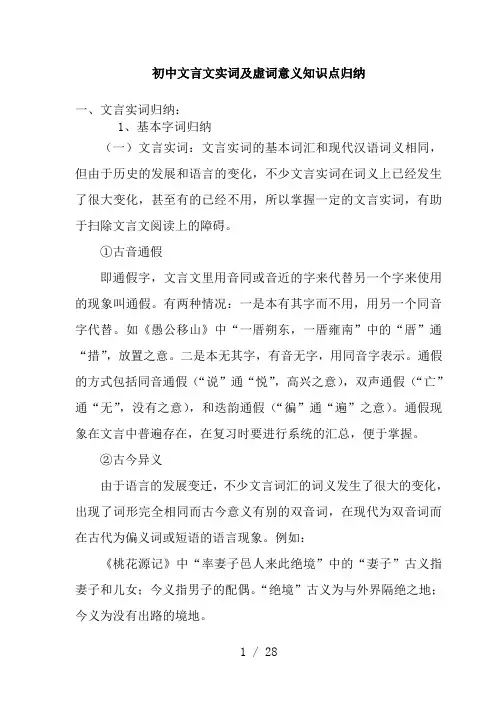 文言文实词与虚词