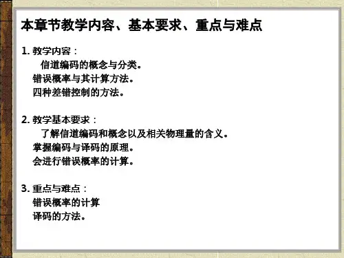 第7章信道编码概述