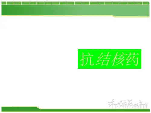 2抗结核药的使用