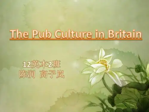 英国的酒吧文化