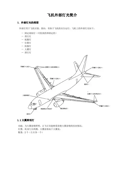 (图文并茂)飞机外部灯光简介