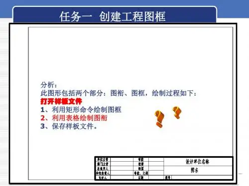 2、CAD制作图框(表格)讲解