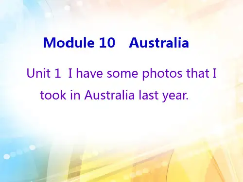 外研版九年级英语上册课件：Module 10  Unit 1 (共24张PPT)