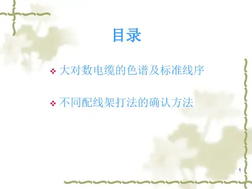 大对数电缆及配线架施工方法PPT课件02