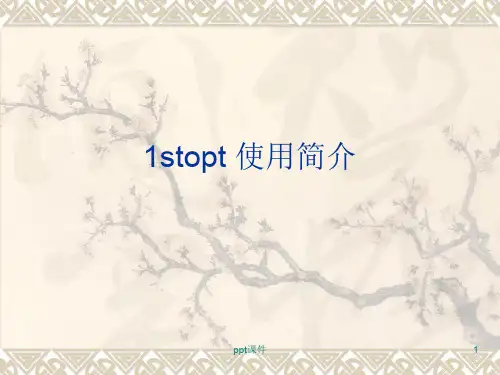 stopt简单应用教程  ppt课件