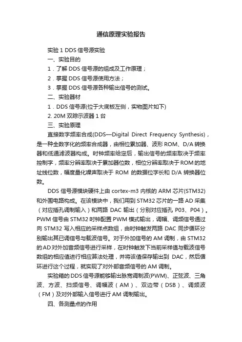 通信原理实验报告