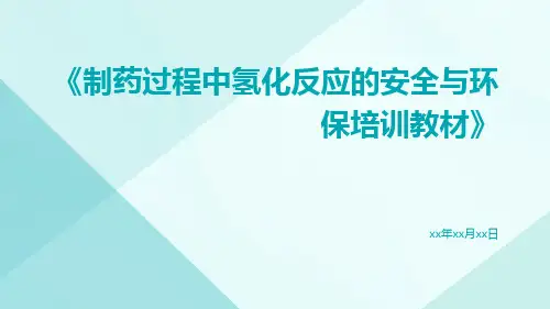 制药过程中氢化反应的安全与环保培训教材