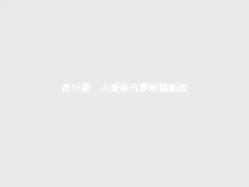 岳麓版 省优精品课件 大萧条与罗斯福新政  PPT