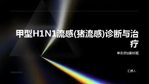 甲型H1N1流感(猪流感)诊断与治疗PPT
