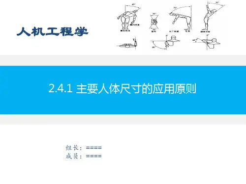 人机工程学人体尺寸