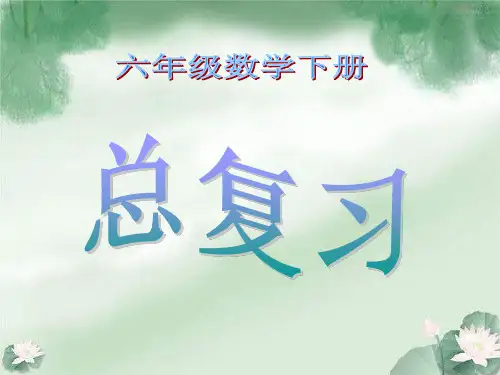 小升初总复习 数学课件 总复习