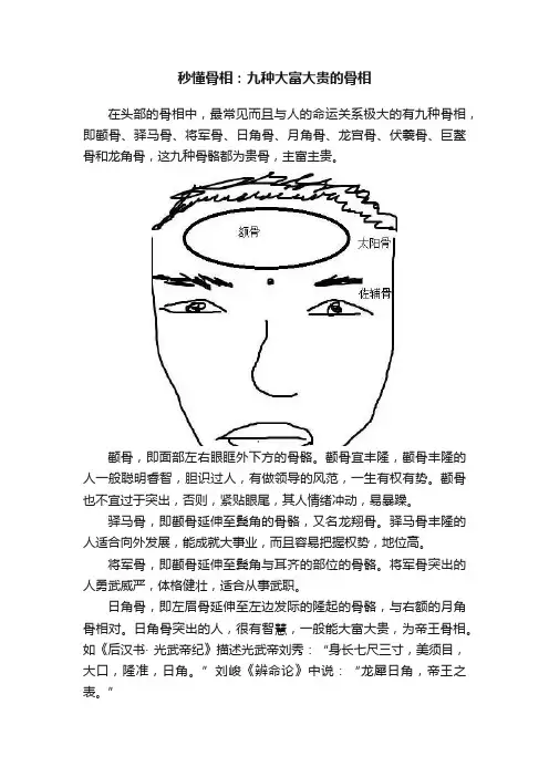 秒懂骨相：九种大富大贵的骨相