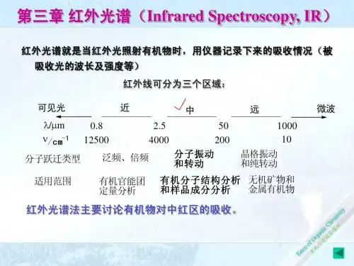 3有机结构波谱分析-第三章-红外光谱