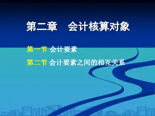 会计要素之间的相互关系(ppt 30页)