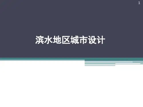 滨水城市设计ppt课件