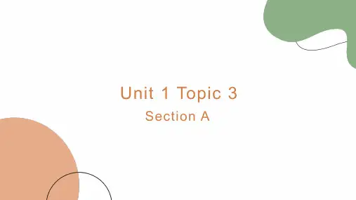 Unit 1 The Changing World Topic 3单词讲练课件 仁爱版九年级英语上册