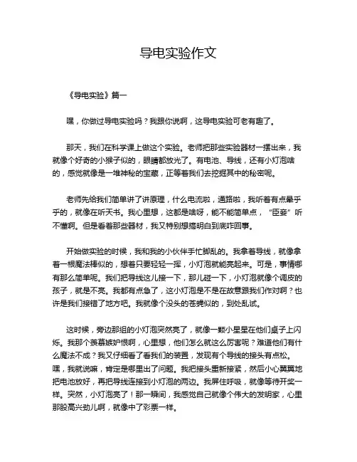 导电实验作文