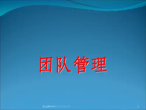 团队管理ppt课件
