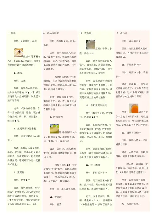 最适合宝宝吃的100各菜谱