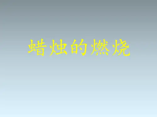 《3 燃烧的蜡烛》2PPT课件