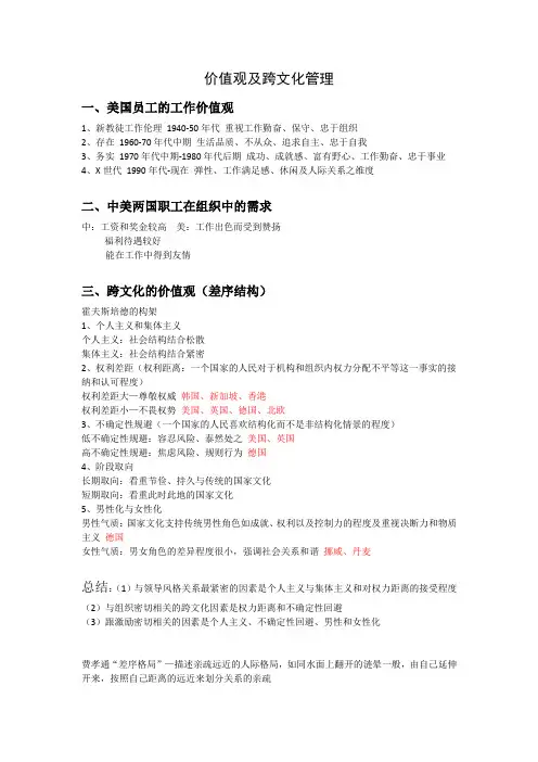组织行为学笔记