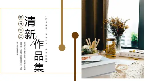 艺术设计专业开题报告毕业答辩产品展示策划作品集ppt模板