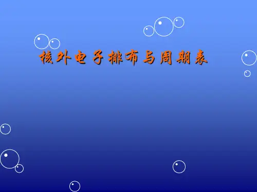 核外电子排布与元素周期表
